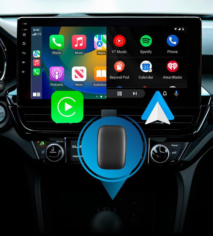 Auto CarPlay Adapter - Wi-Fi and Bluetooth Connectivity, For iPhone & Androids