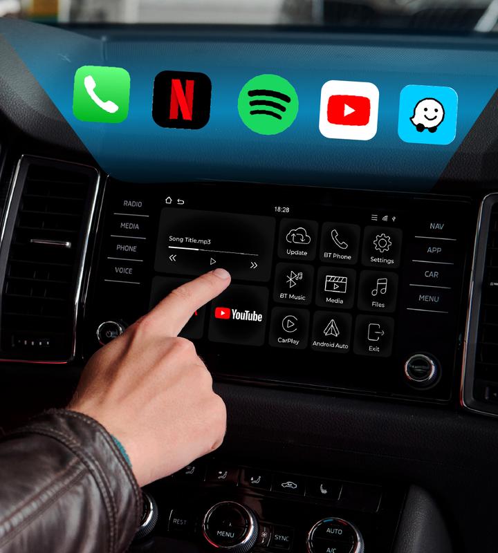 Auto CarPlay Adapter - Wi-Fi and Bluetooth Connectivity, For iPhone & Androids