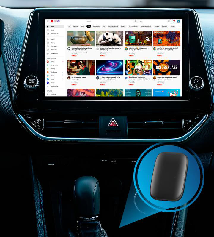 Auto CarPlay Adapter - Wi-Fi and Bluetooth Connectivity, For iPhone & Androids